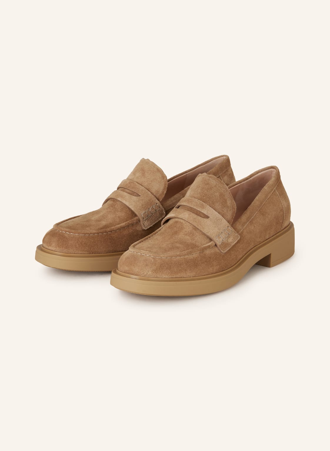 Gianvito Rossi Plateau-Loafer Harris beige von Gianvito Rossi