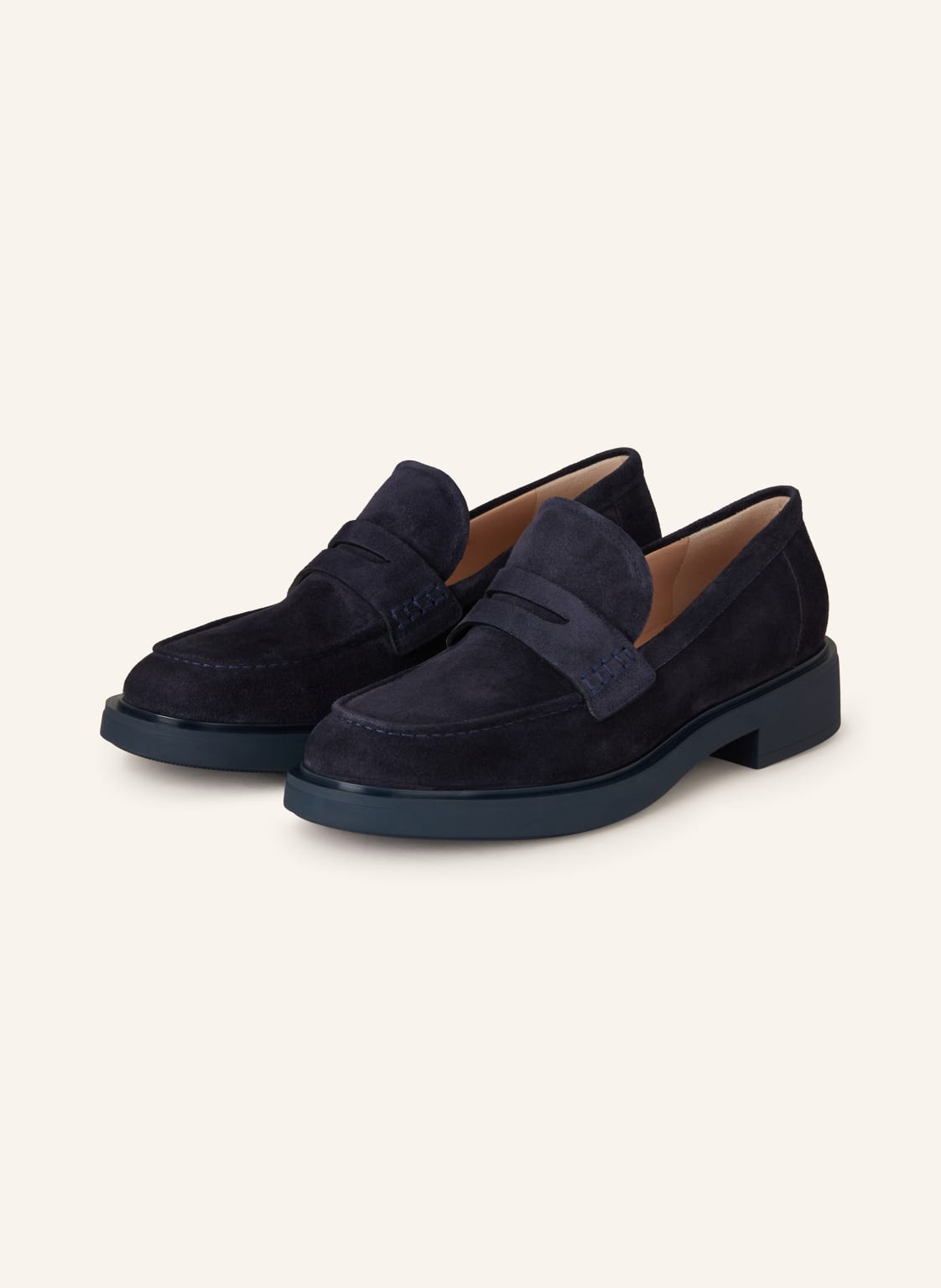 Gianvito Rossi Plateau-Loafer Harris blau von Gianvito Rossi