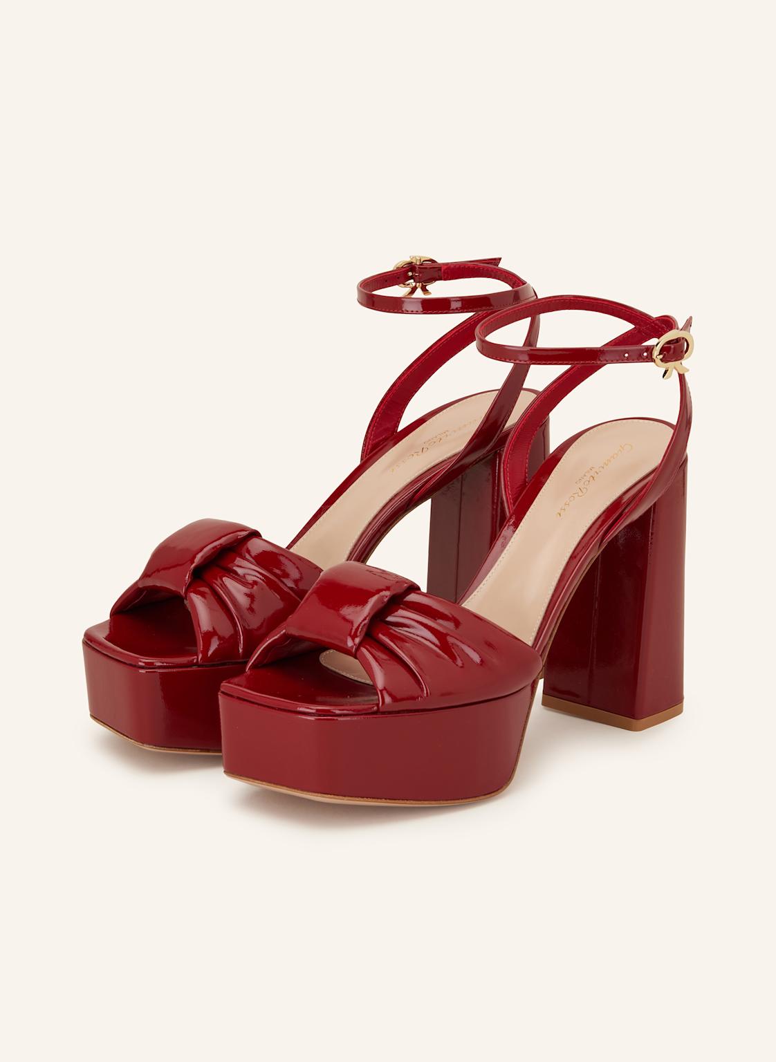 Gianvito Rossi Plateau-Sandaletten Nuit rot von Gianvito Rossi