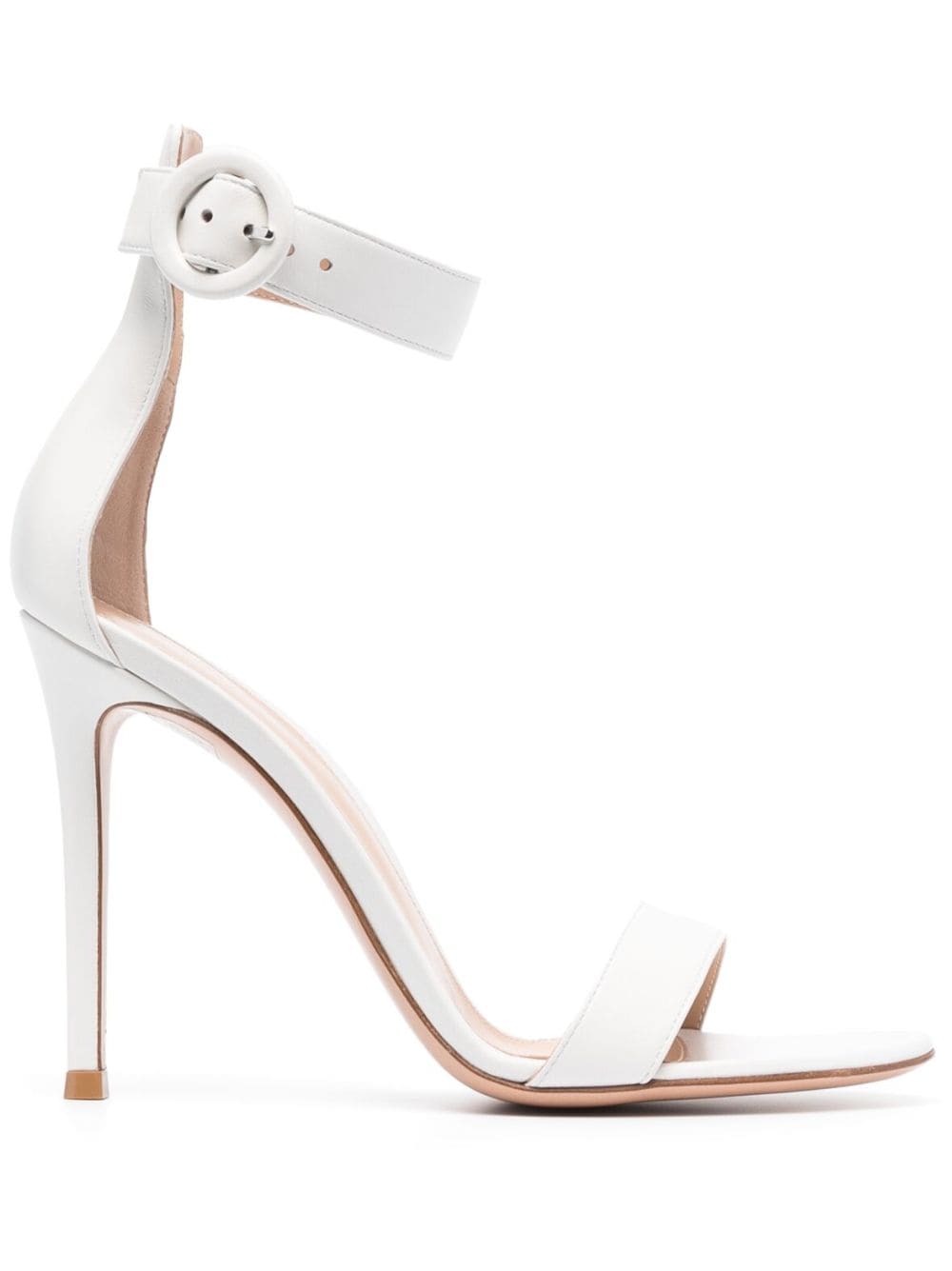 Gianvito Rossi Portofino 105mm leather sandals - White von Gianvito Rossi