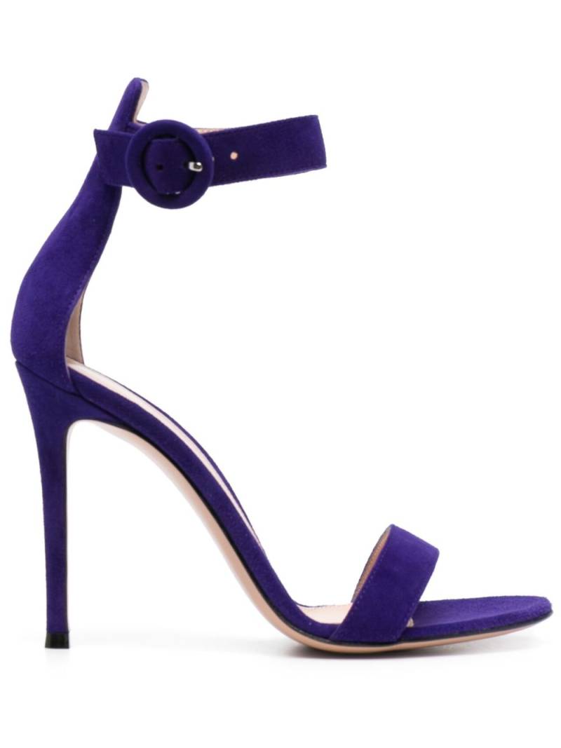 Gianvito Rossi Portofino 105mm suede sandals - Purple von Gianvito Rossi