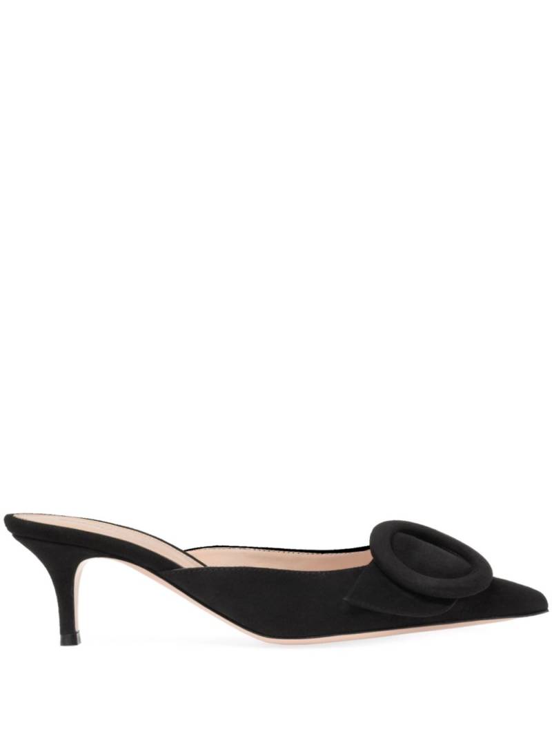 Gianvito Rossi Portofino 55mm suede mules - Black von Gianvito Rossi