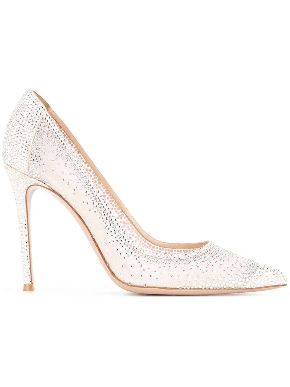 Gianvito Rossi Rania embellished pumps - White von Gianvito Rossi