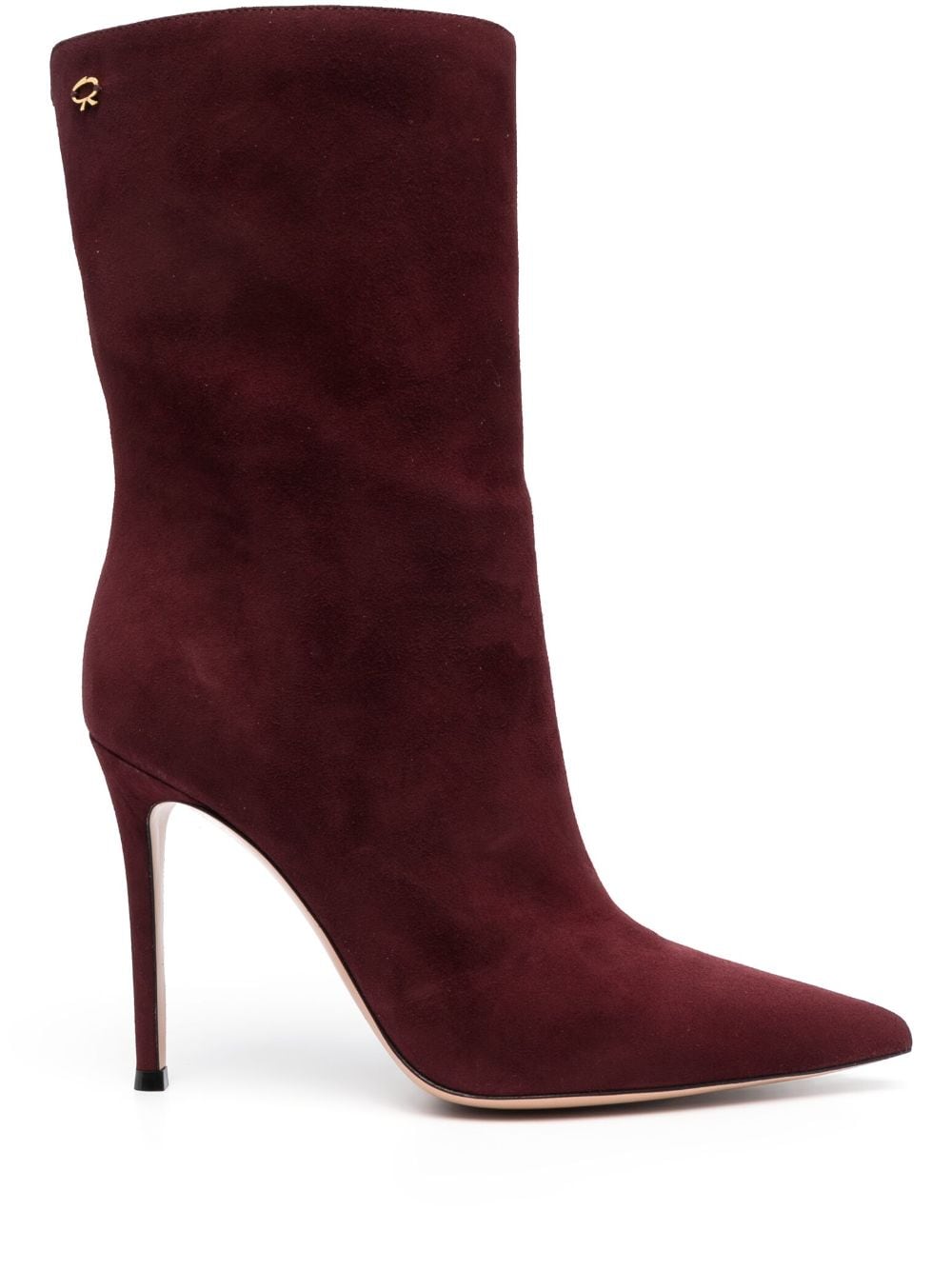 Gianvito Rossi Reus 105mm leather ankle boots - Red von Gianvito Rossi