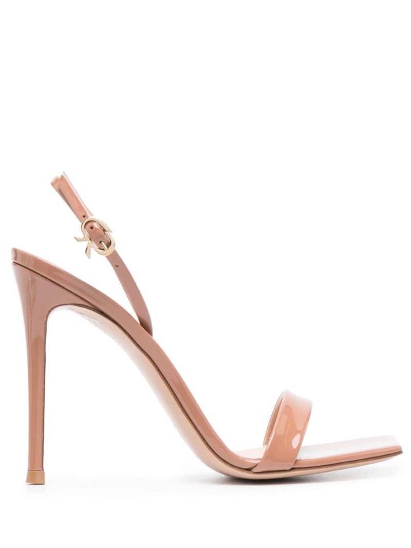 Gianvito Rossi Ribbon 105mm leather sandals - Neutrals von Gianvito Rossi