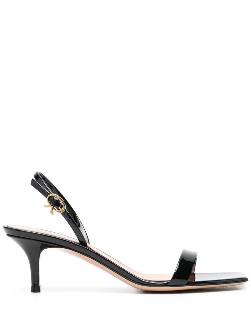 Gianvito Rossi Ribbon 55mm kitten sandals - Black von Gianvito Rossi