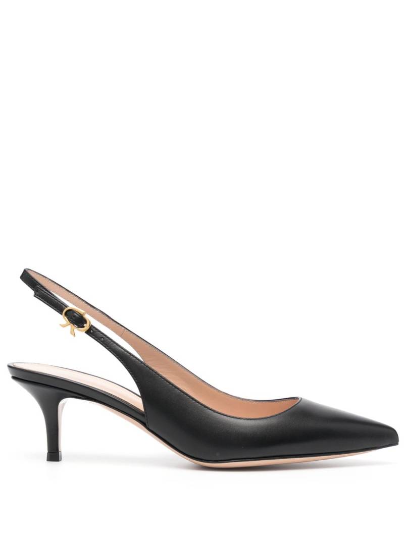 Gianvito Rossi Ribbon 55mm slingback pumps - Black von Gianvito Rossi