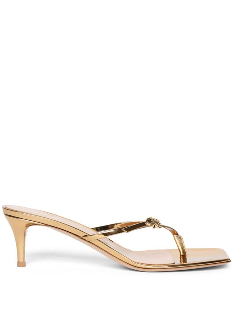 Gianvito Rossi Ribon 55mm mules - Gold von Gianvito Rossi