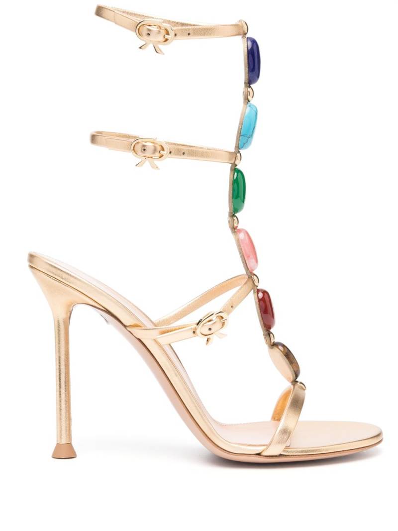 Gianvito Rossi Shanti 105mm gladiator sandals - Gold von Gianvito Rossi