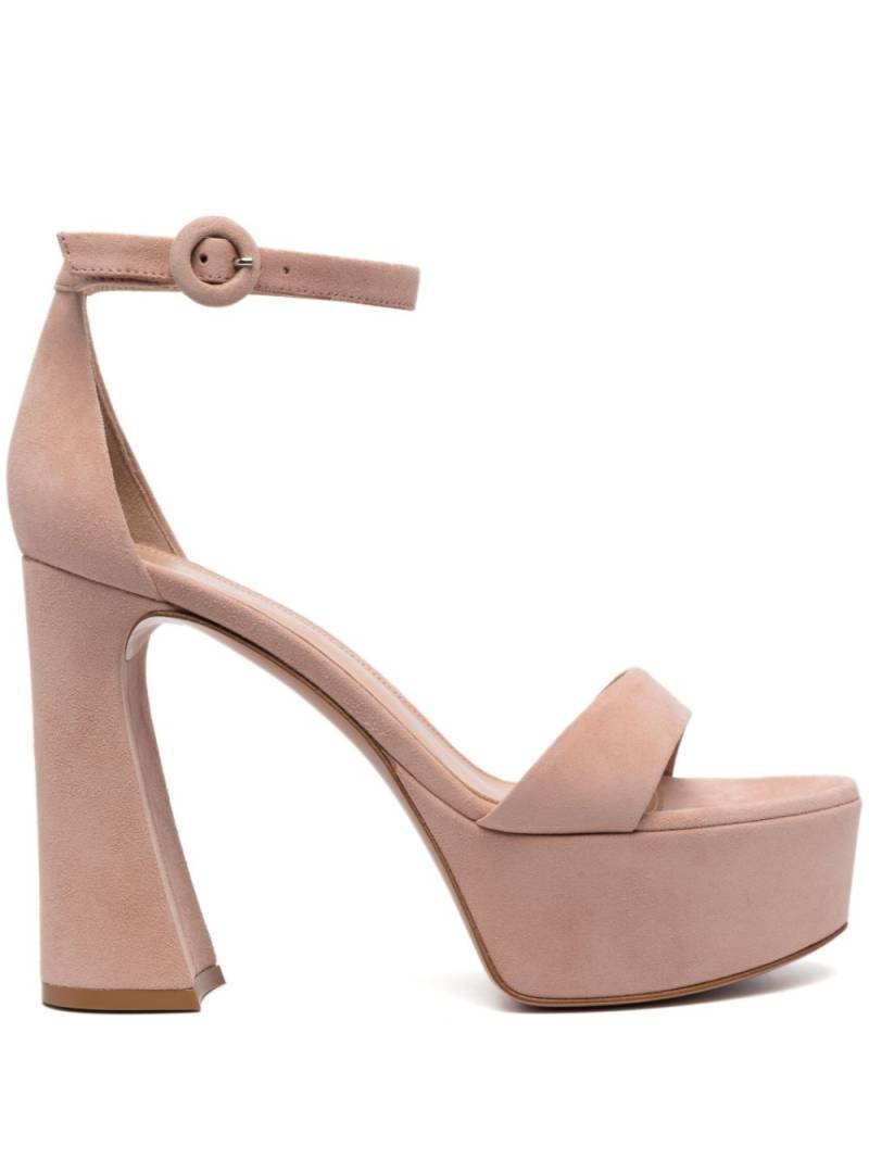 Gianvito Rossi Sheridan 80mm suede sandals - Pink von Gianvito Rossi