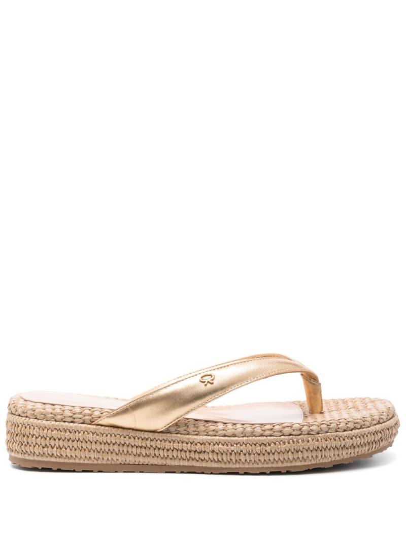 Gianvito Rossi Tahiti flip flops - Neutrals von Gianvito Rossi