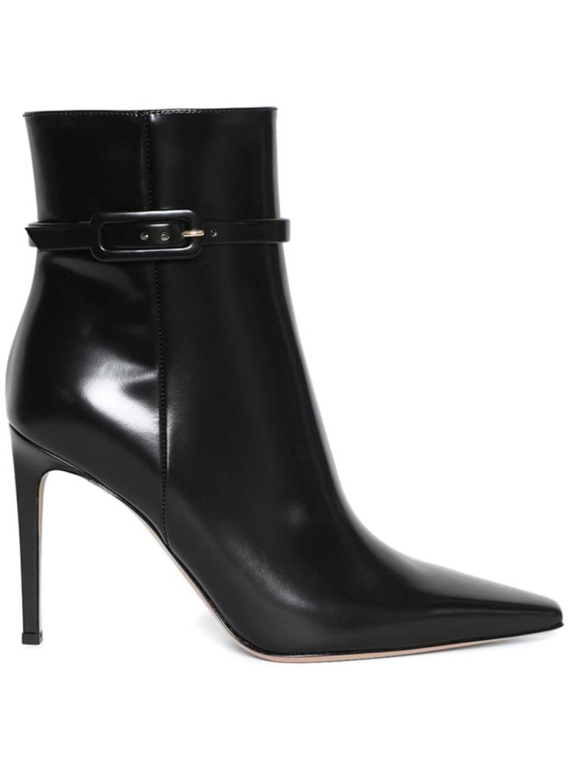 Gianvito Rossi Tokio 95mm leather ankle boots - Black von Gianvito Rossi