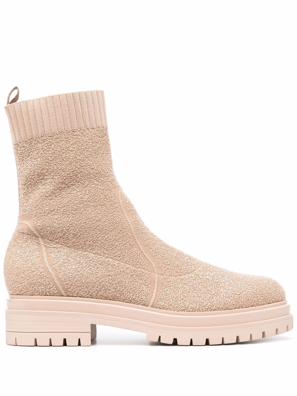 Gianvito Rossi Torrance bouclé ankle boots - Neutrals von Gianvito Rossi