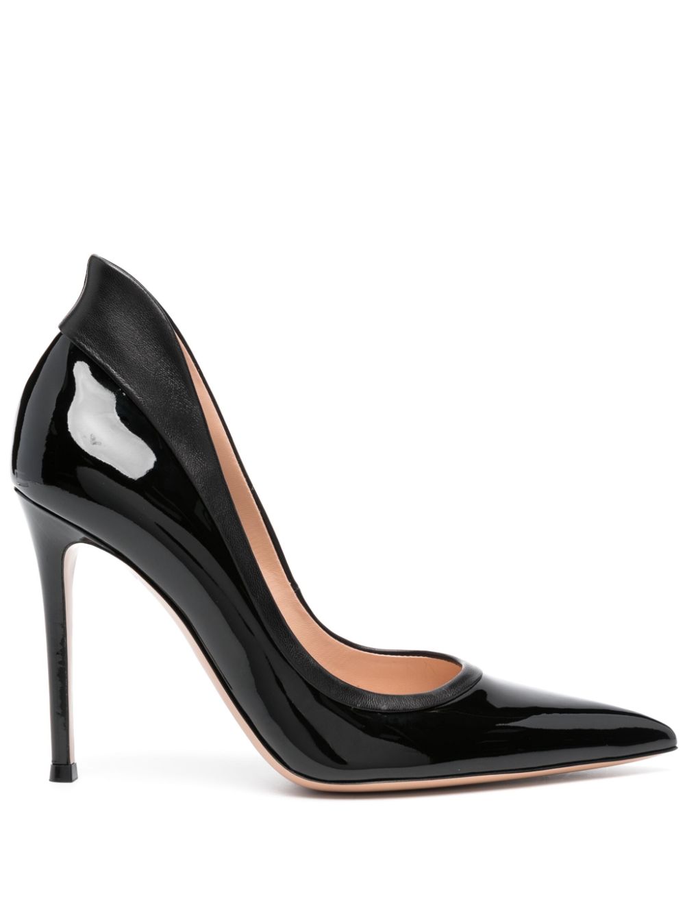 Gianvito Rossi Tuxedo 100mm leather pumps - Black von Gianvito Rossi