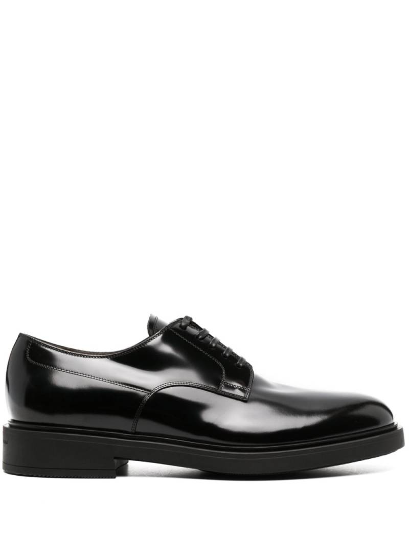 Gianvito Rossi polished-finish oxford shoes - Black von Gianvito Rossi