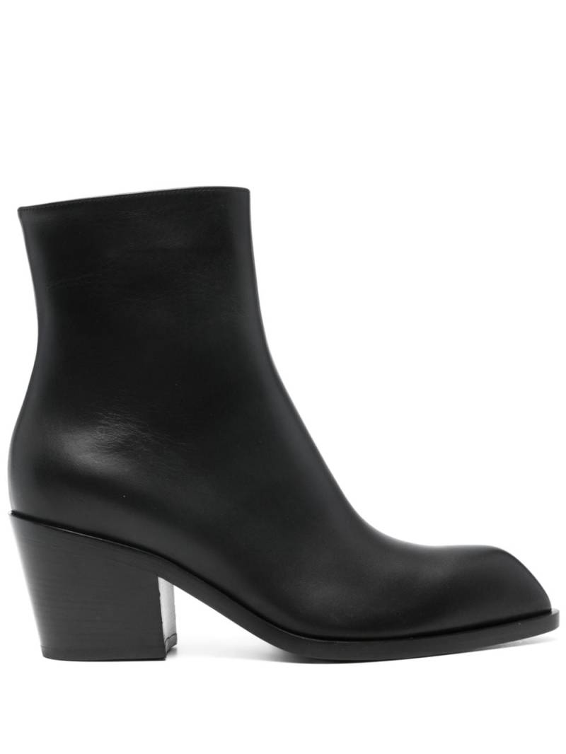 Gianvito Rossi Wednesday leather ankle boots - Black von Gianvito Rossi