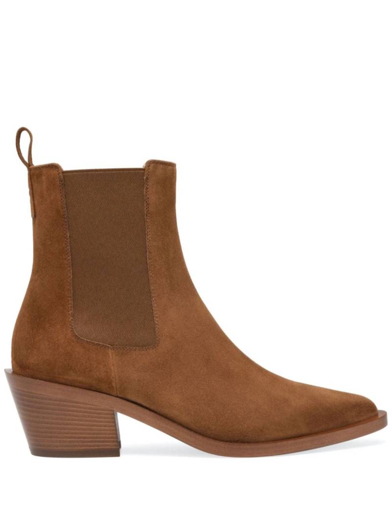 Gianvito Rossi Wylie 45mm suede boots - Brown von Gianvito Rossi