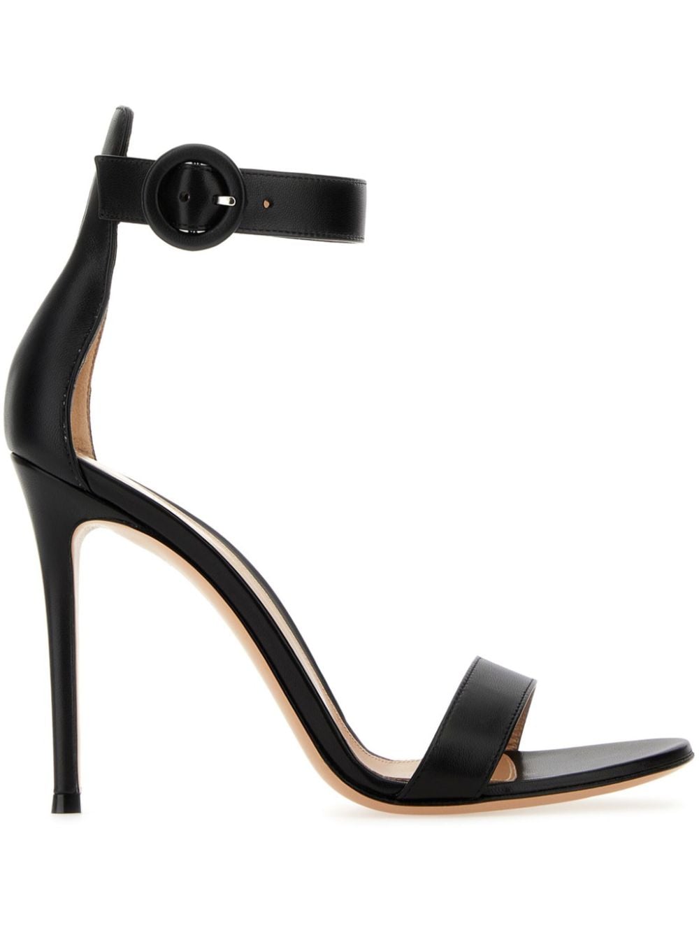 Gianvito Rossi Portofino 105mm leather sandals - Black von Gianvito Rossi