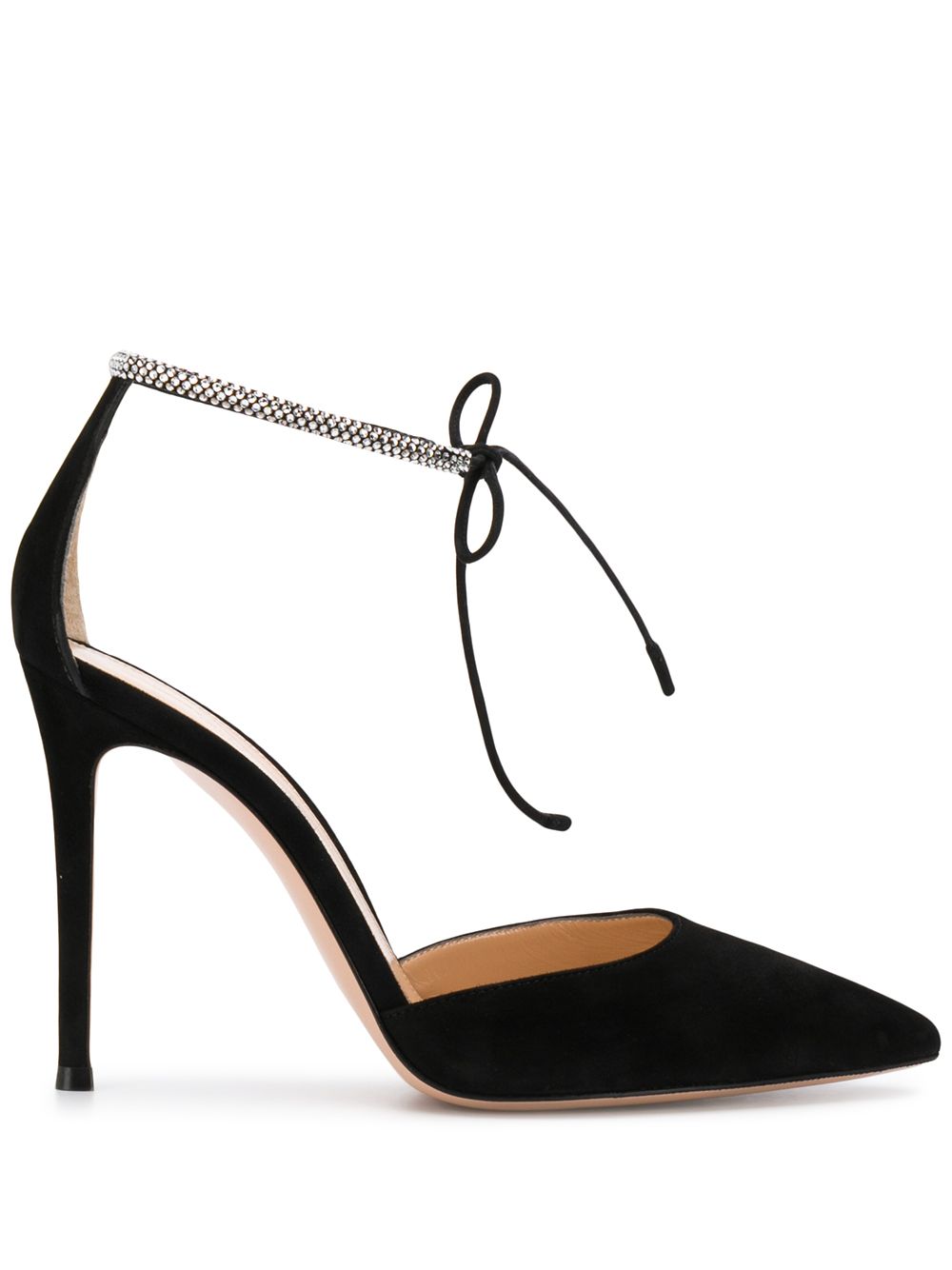 Gianvito Rossi Montecarlo D'Orsay 105mm suede pumps - Black von Gianvito Rossi