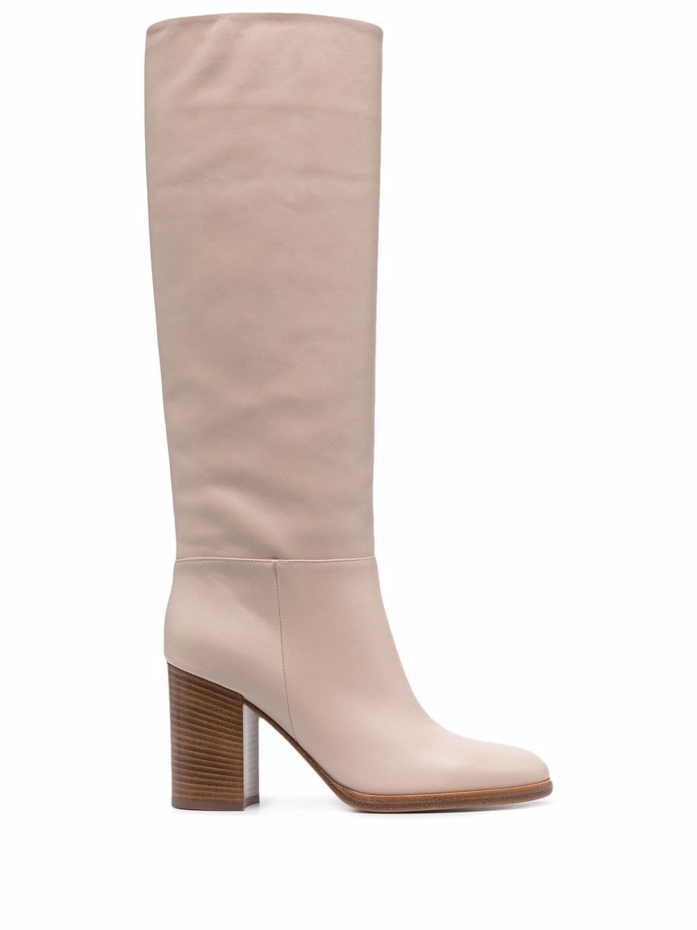 Gianvito Rossi heeled leather boots - Neutrals von Gianvito Rossi