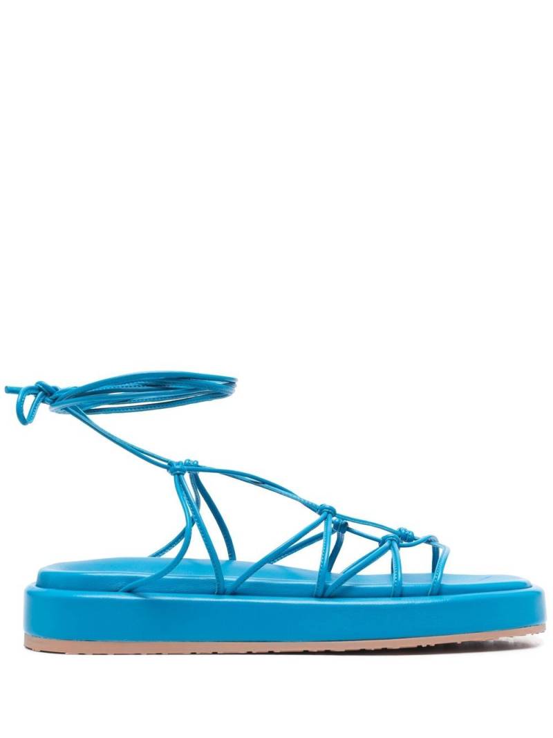 Gianvito Rossi leather strappy sandals - Blue von Gianvito Rossi