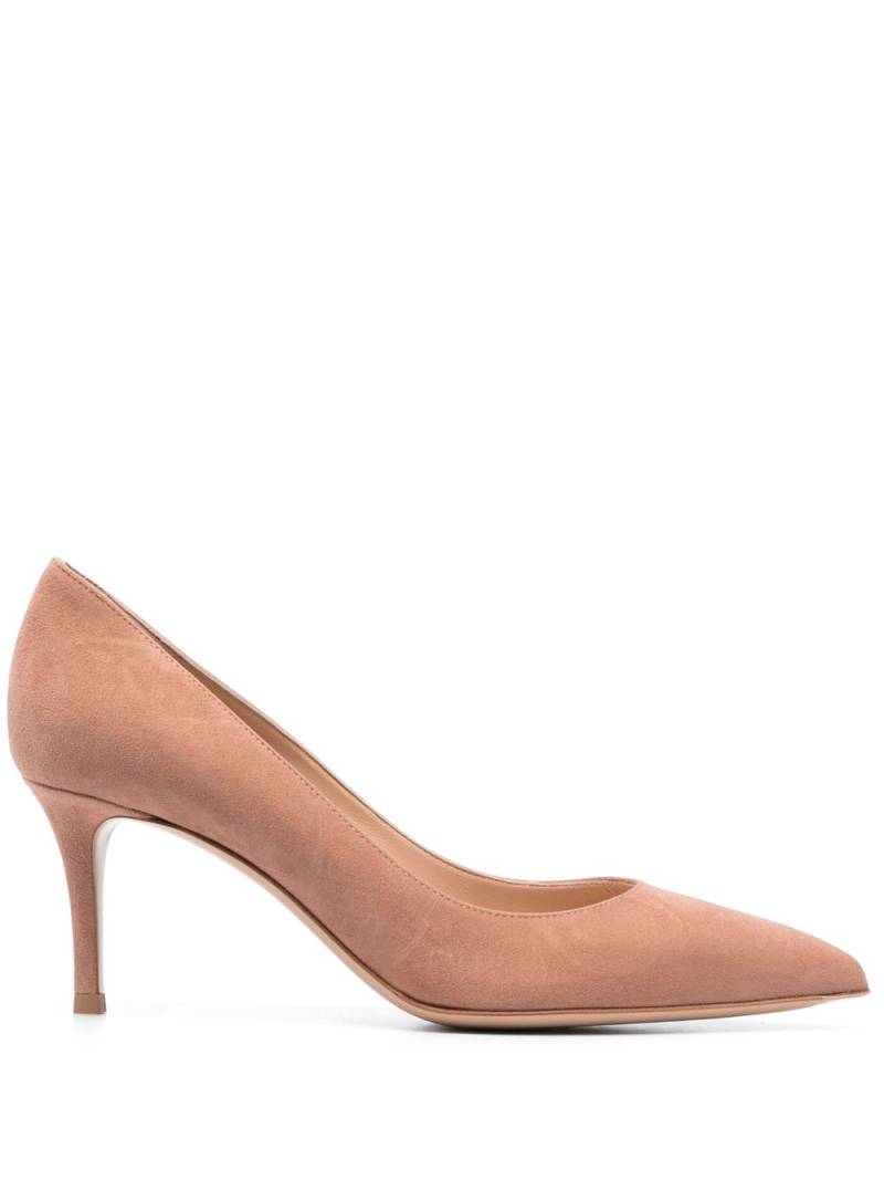 Gianvito Rossi Gianvito 70mm suede pumps - Neutrals von Gianvito Rossi