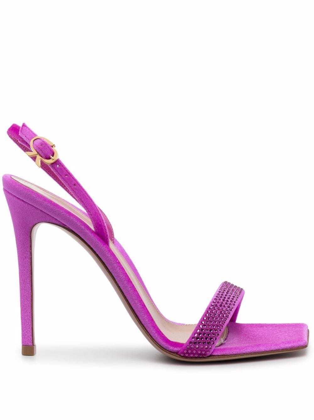 Gianvito Rossi rhinestone leather sandals - Pink von Gianvito Rossi