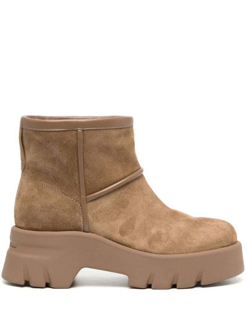 Gianvito Rossi shearling-lined suede boots - Brown von Gianvito Rossi