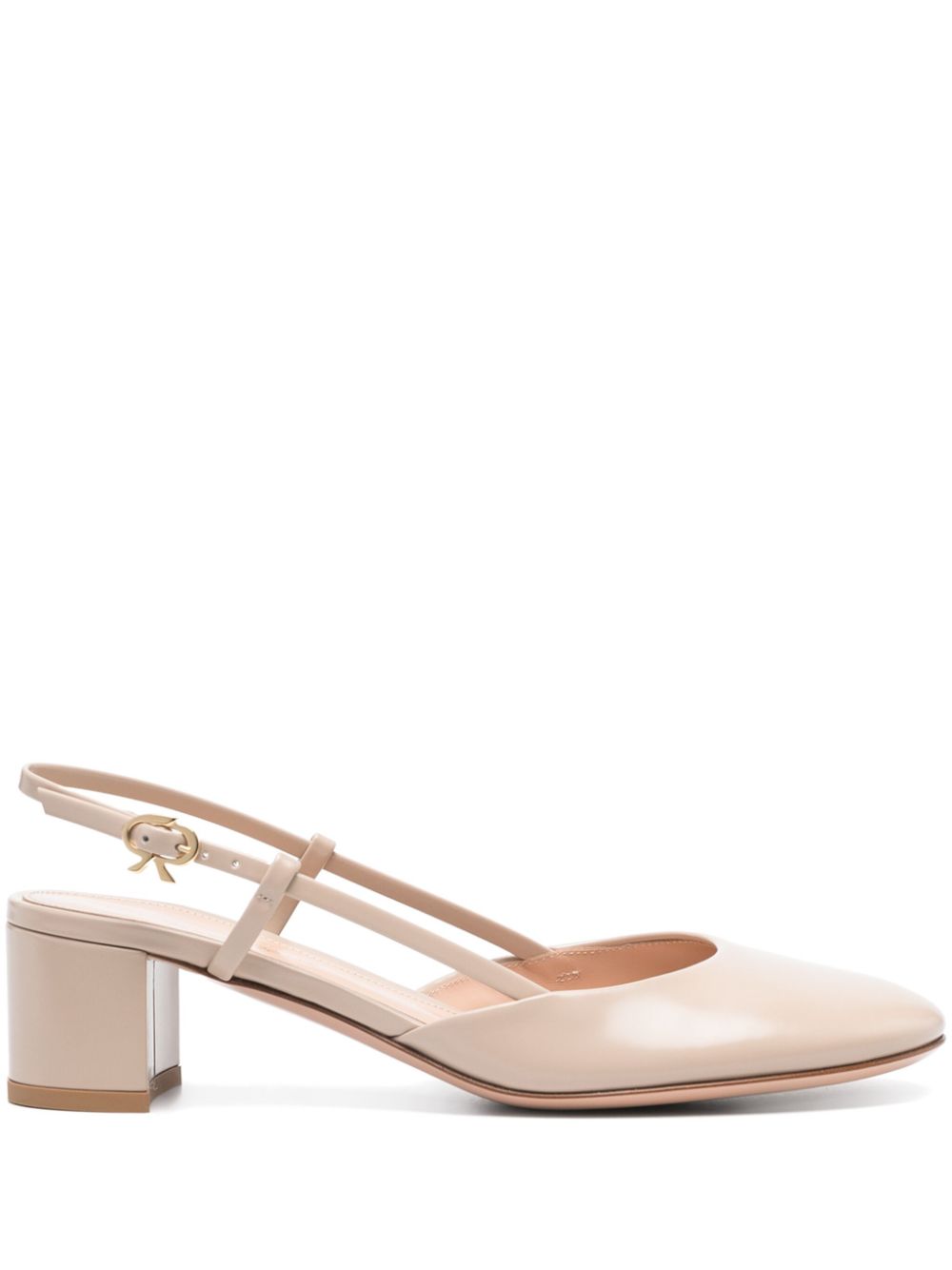 Gianvito Rossi slingback leather pumps - Neutrals von Gianvito Rossi