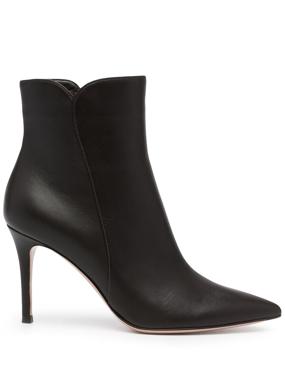 Gianvito Rossi stiletto-heel leather ankle boots - Brown von Gianvito Rossi