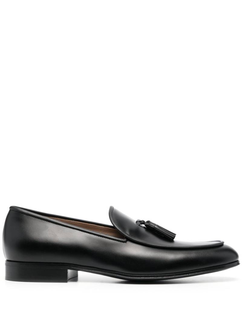 Gianvito Rossi tassel-detail leather loafers - Black von Gianvito Rossi