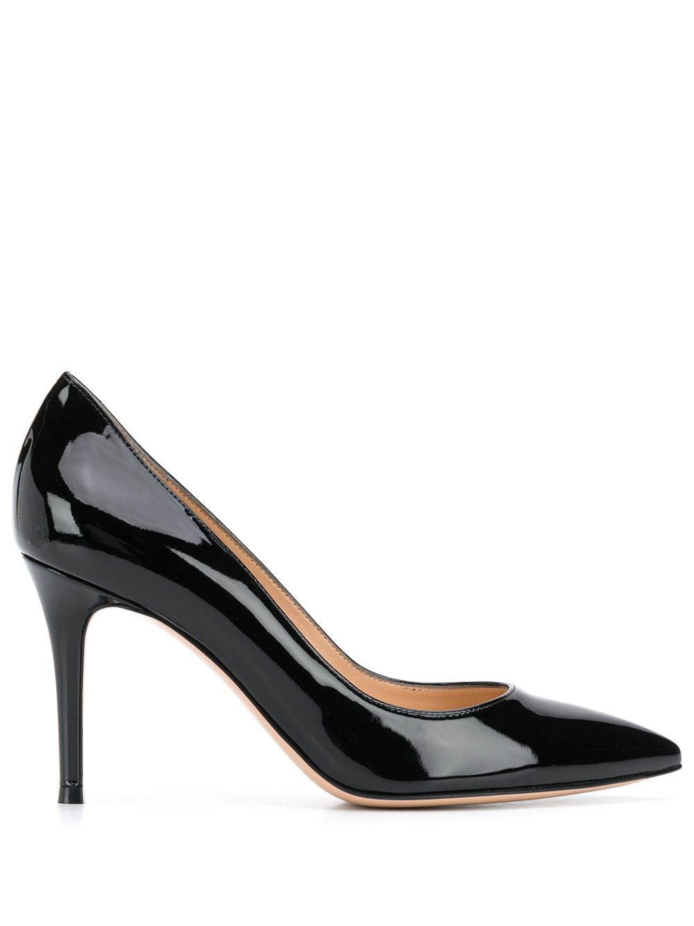 Gianvito Rossi Gianvito 85mm patent pumps - Black von Gianvito Rossi