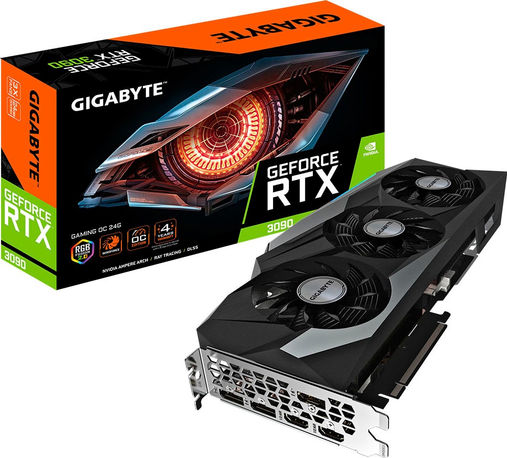 Gigabyte Grafikkarte »GeForce RTX™ 3090 GAMING OC«, 24 GB, GDDR6X von Gigabyte