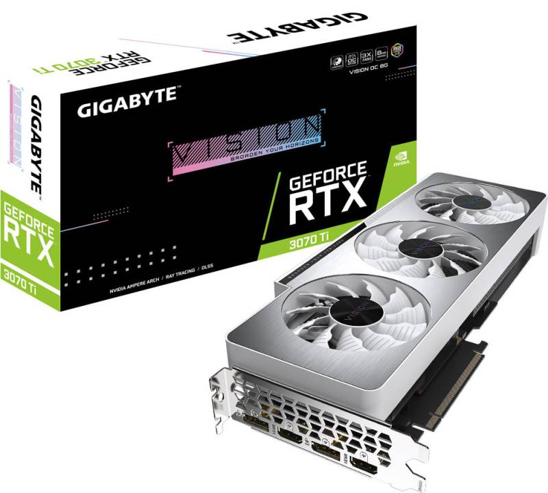 Gigabyte Grafikkarte »GeForce RTX 3070Ti Vision«, 8 GB, GDDR6X von Gigabyte