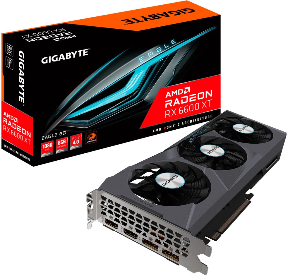 Gigabyte Grafikkarte »Radeon RX 6600 XT EAGLE 8G«, 8 GB, GDDR6 von Gigabyte