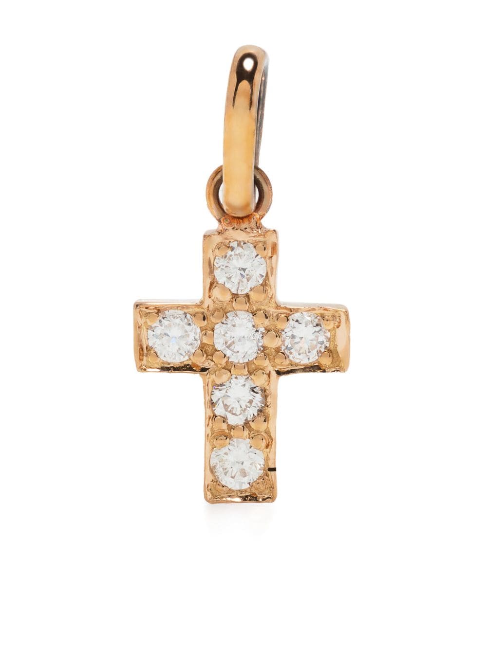 Gigi Clozeau 18kt rose gold Cross diamond pendant von Gigi Clozeau