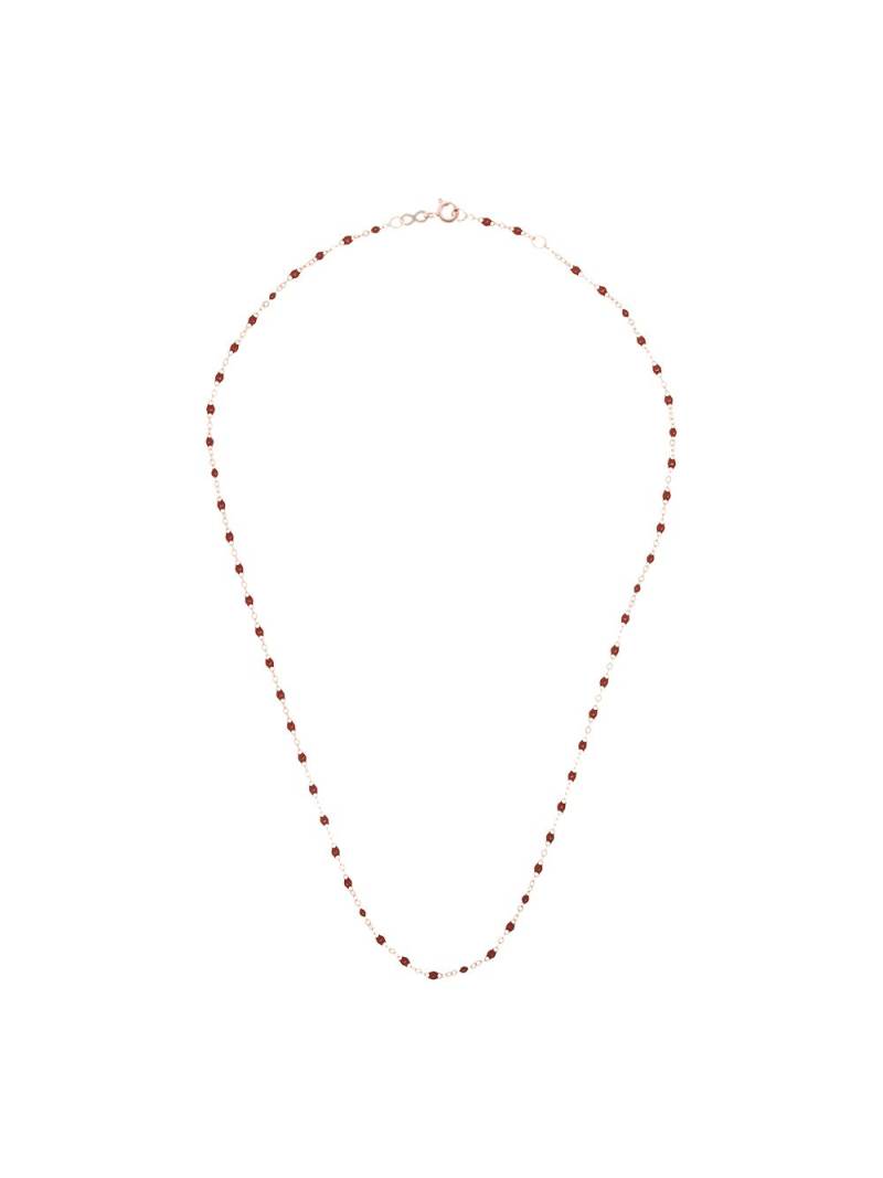 Gigi Clozeau 18kt rose gold beaded necklace - Red von Gigi Clozeau