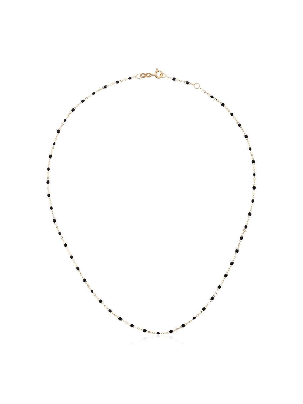 Gigi Clozeau 18kt yellow gold Classic Gigi black beaded necklace von Gigi Clozeau