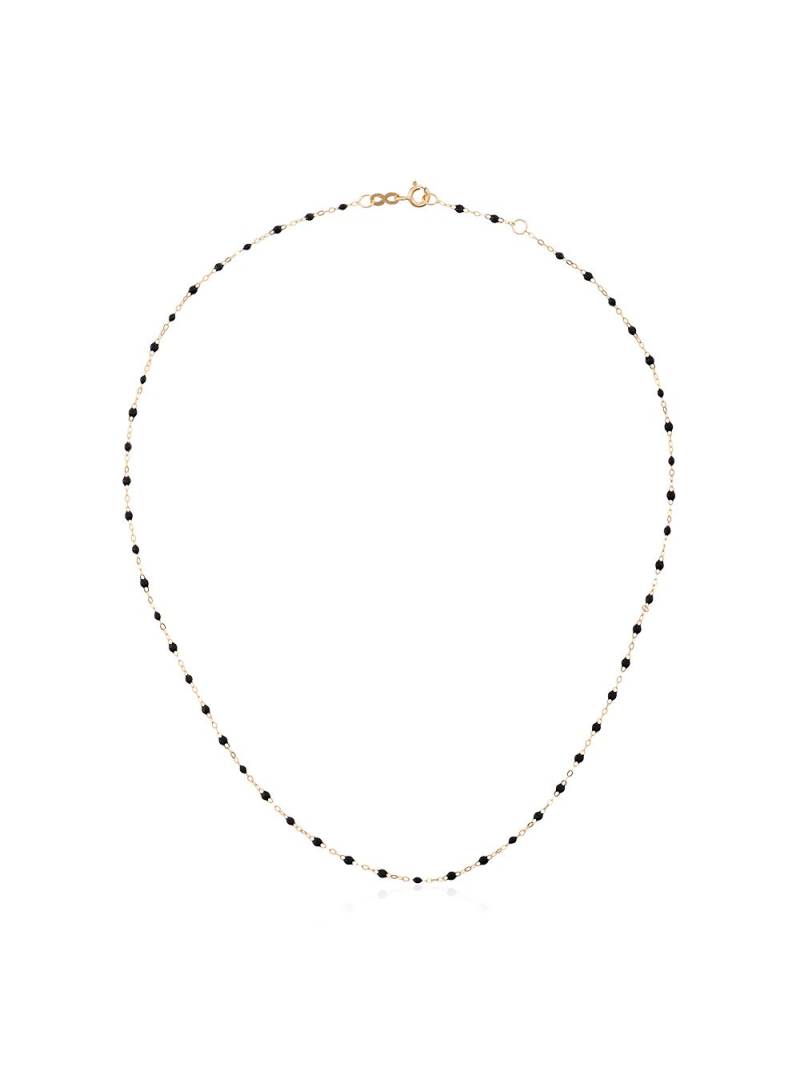 Gigi Clozeau 18kt yellow gold Classic Gigi black beaded necklace von Gigi Clozeau