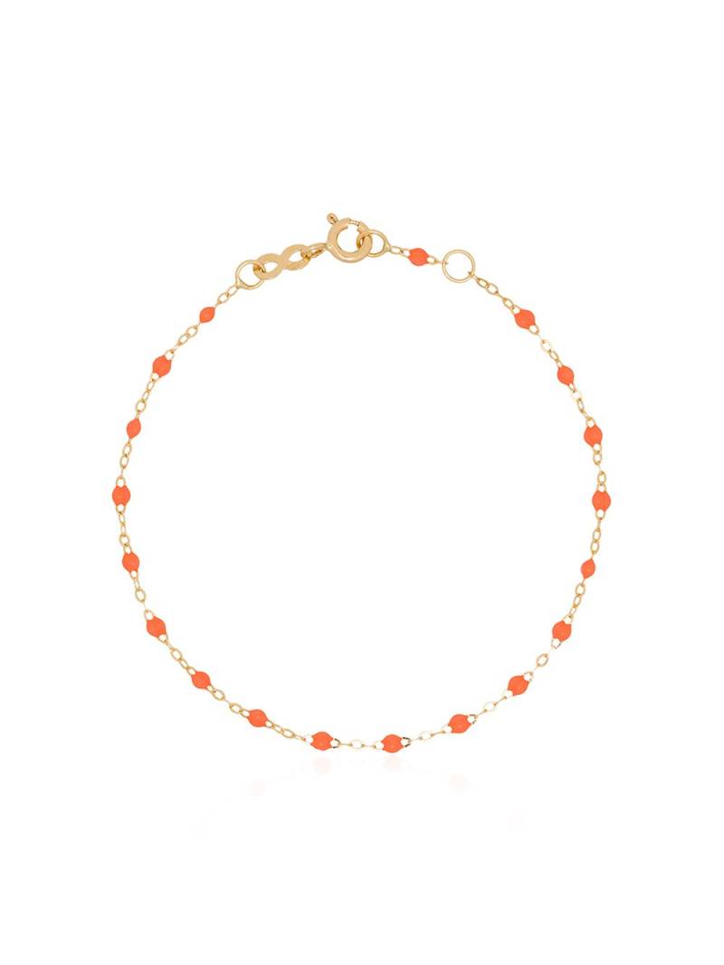 Gigi Clozeau 18kt yellow gold and orange beaded bracelet von Gigi Clozeau