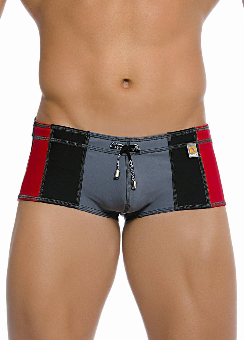 Badeshorts Tricolor Gray Herren Grau S von Gigo