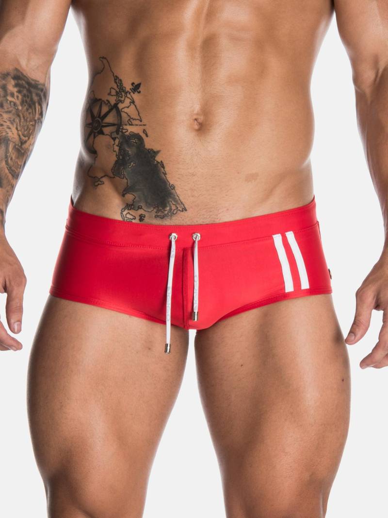 Badeshorts Naval Herren Rot Bunt S von Gigo