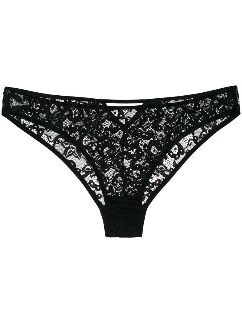 Gilda & Pearl Emilia lace briefs - Black von Gilda & Pearl