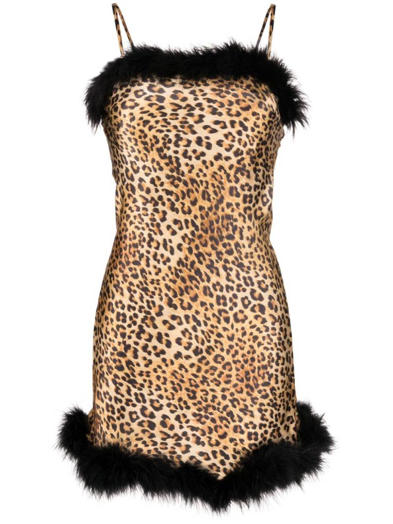 Gilda & Pearl Hollywood leopard-print silk slip dress - Brown von Gilda & Pearl