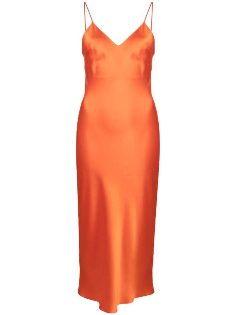 Gilda & Pearl Sophia silk slip midi dress - Orange von Gilda & Pearl