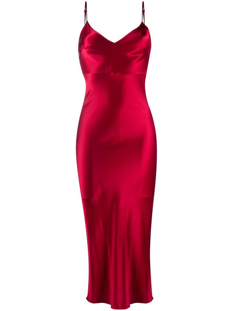 Gilda & Pearl Sophia slip silk dress - Red von Gilda & Pearl