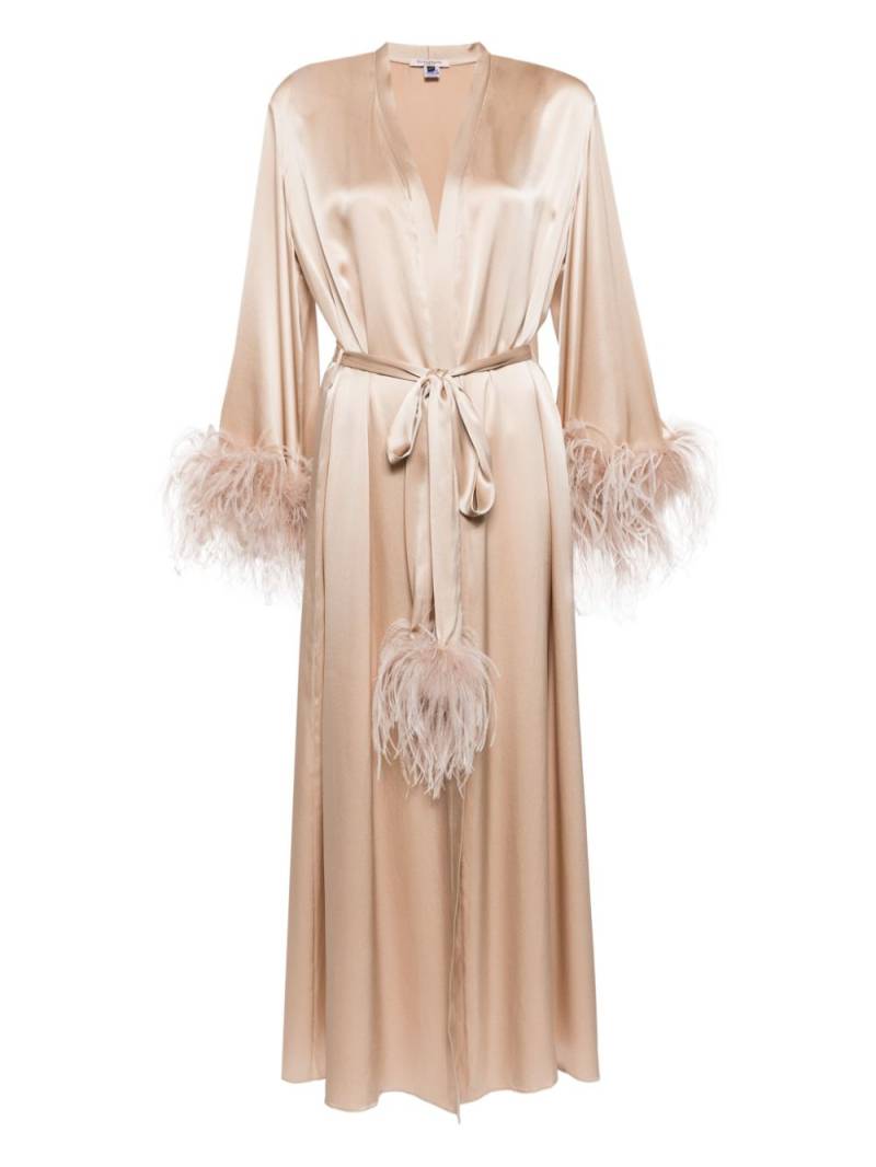 Gilda & Pearl Starring Role silk robe - Neutrals von Gilda & Pearl