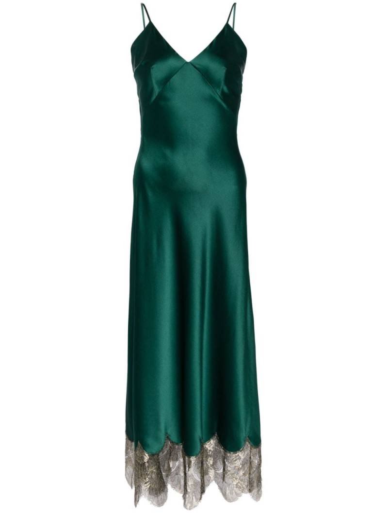 Gilda & Pearl emerald green V- neck dress von Gilda & Pearl