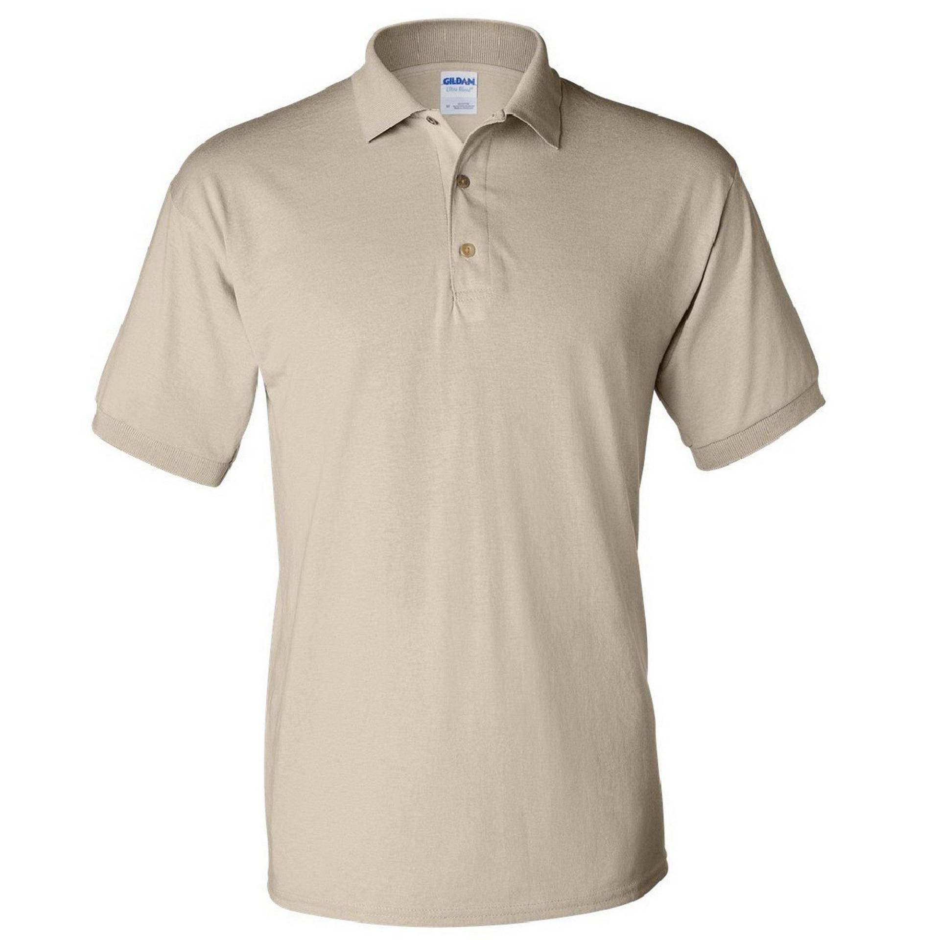 Dryblend Poloshirt, Kurzarm Herren Sand S von Gildan