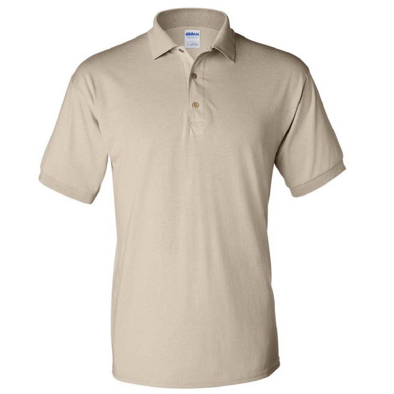 Dryblend Poloshirt, Kurzarm Herren Sand S von Gildan